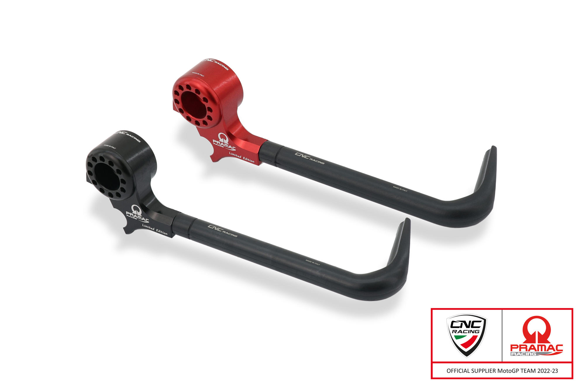 CNC Racing PRAMAC RACING LIMITED EDITION Street Brake Lever Guard (Works with Bar End Mirrors) CNC Racing PRAMAC RACING LIMITED EDITION Street Brake Lever Guard (Works with Bar End Mirrors)